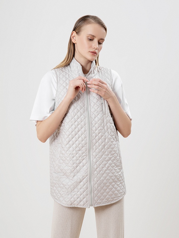 Жилет стеганый на молнии