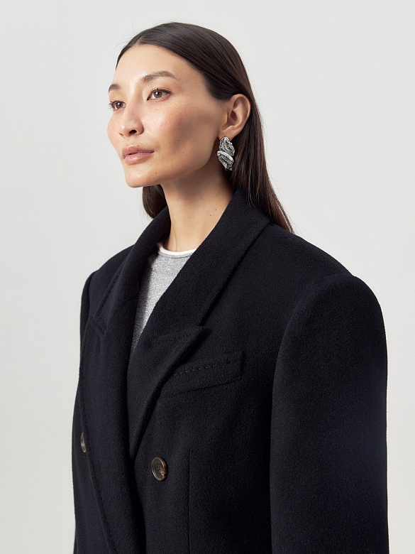 Пальто из премиальной шерсти с мембраной и съёмной подстёжкой POMPA арт.1016170p91199