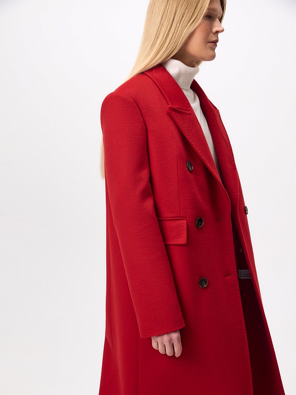 Пальто из премиальной шерсти с мембраной и съёмной подстёжкой POMPA арт.1016173p91114