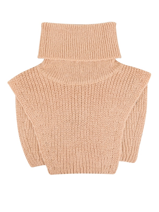 Манишка цвета карамель