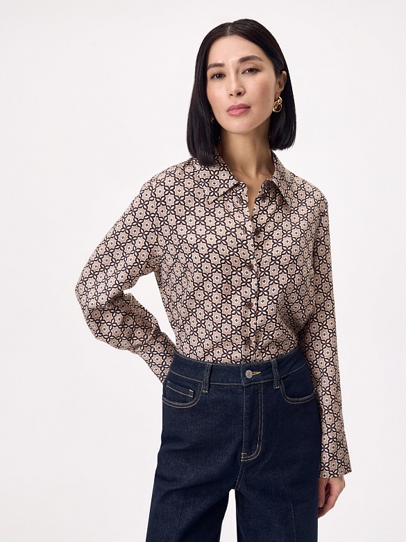 Блуза из 100% тенселя POMPA арт.3149401ee0190