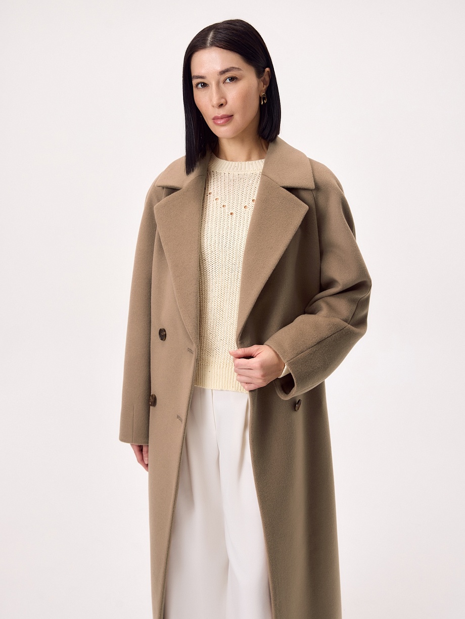 Пальто из шерсти с мембраной