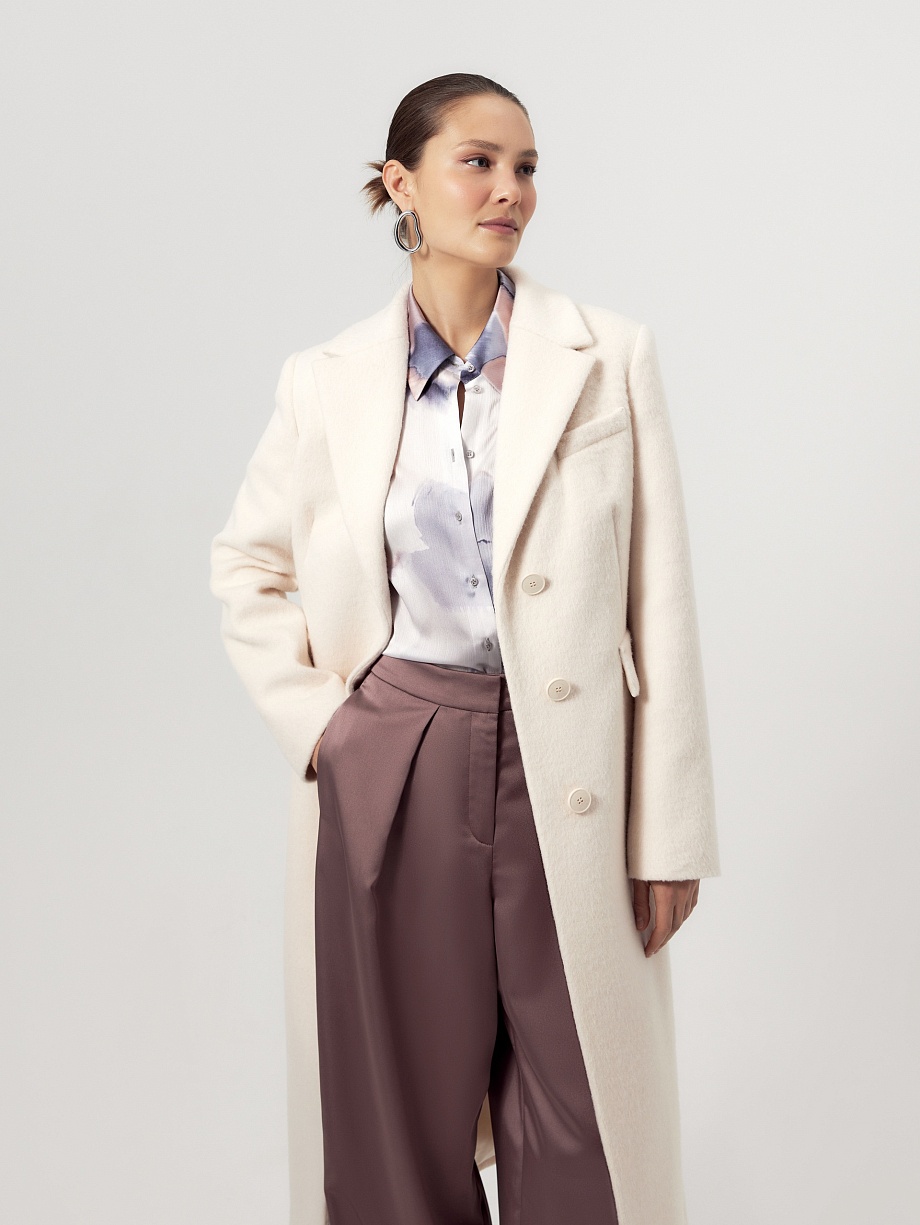 Пальто с мембраной из премиальной шерсти и Альпака