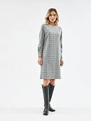 Платье в клетку из костюмной ткани POMPA арт.1135980bs0290