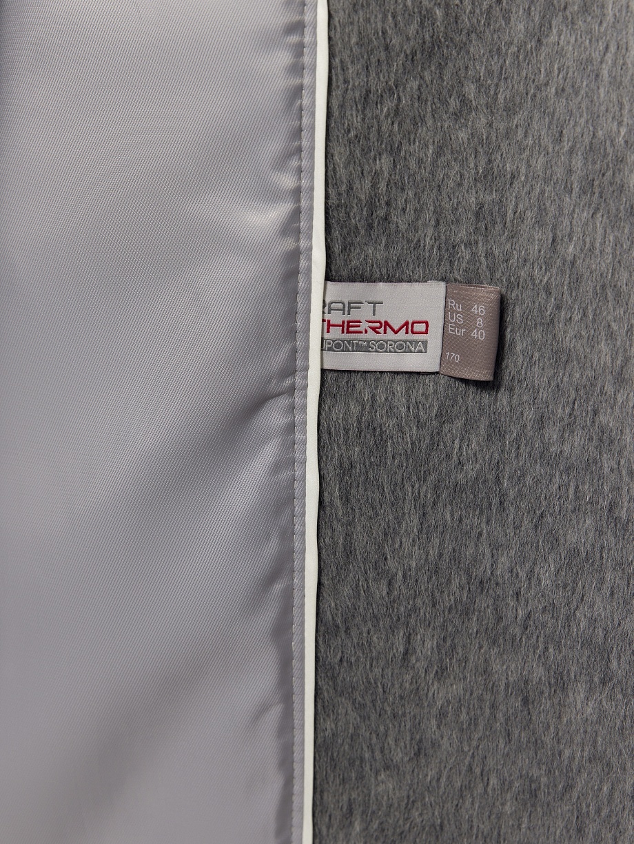 Пальто из шерсти Альпака с мембраной и утеплённой спинкой