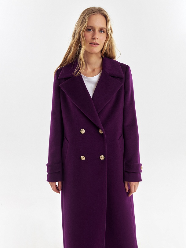 Шерстяное пальто с мембраной