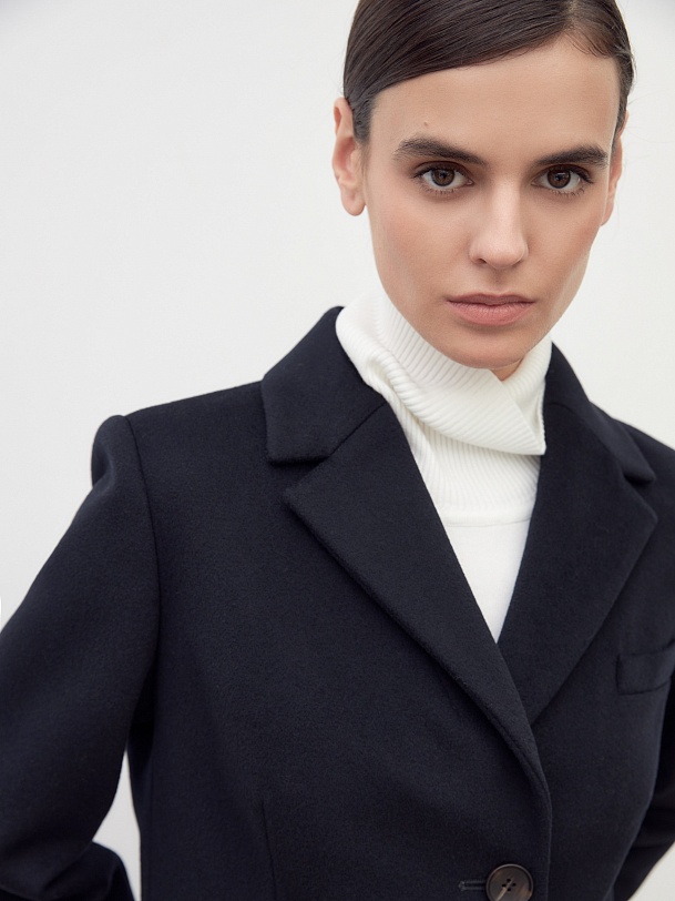 Пальто из 100% шерсти с мембраной