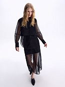 Блуза из атласа и органзы POMPA арт.7143010ab0699