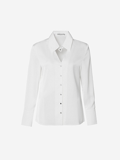 Блуза из атласа POMPA