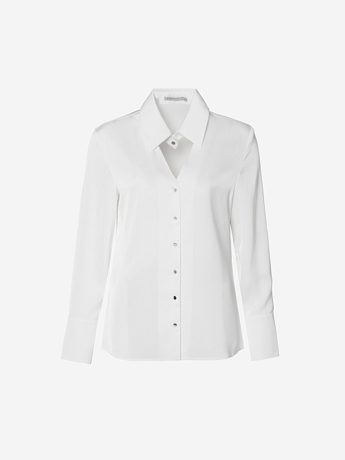 Блуза из атласа POMPA