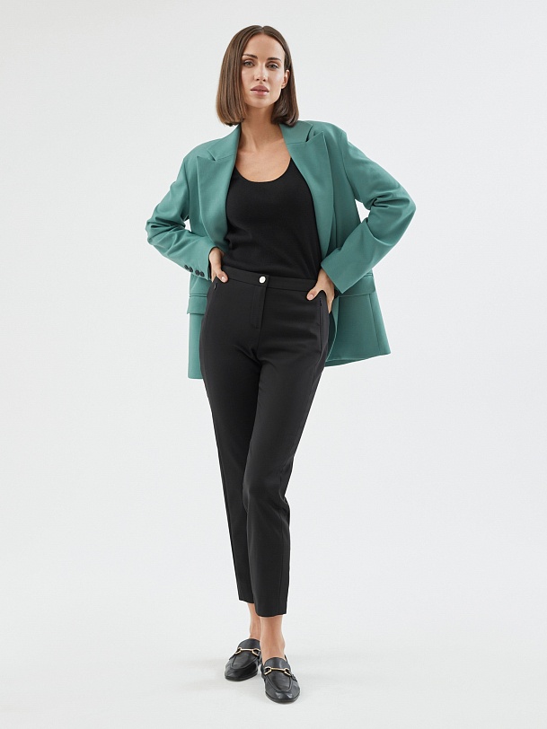 Зауженные брюки из хлопка