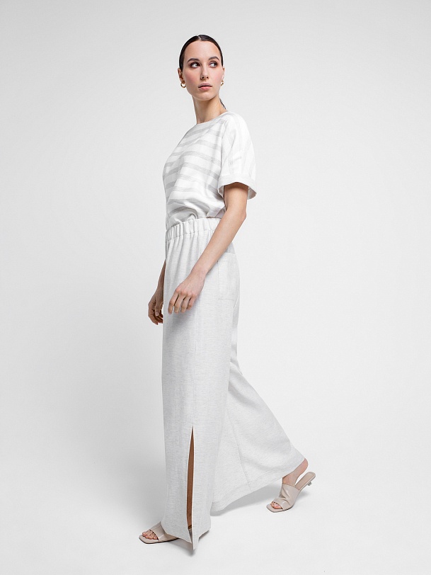 Широкие женские брюки-палаццо