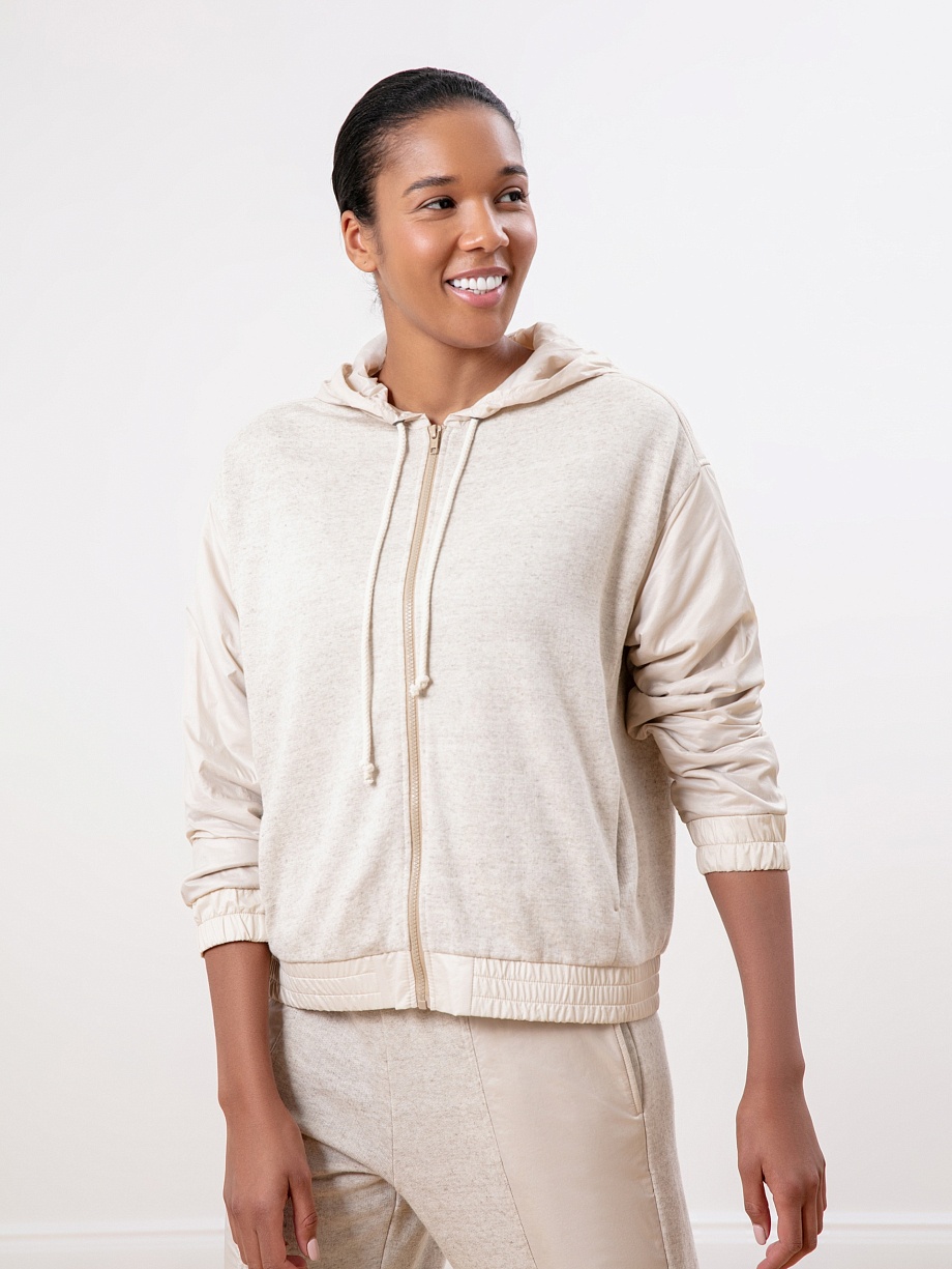 Толстовка с капюшоном и на молнии