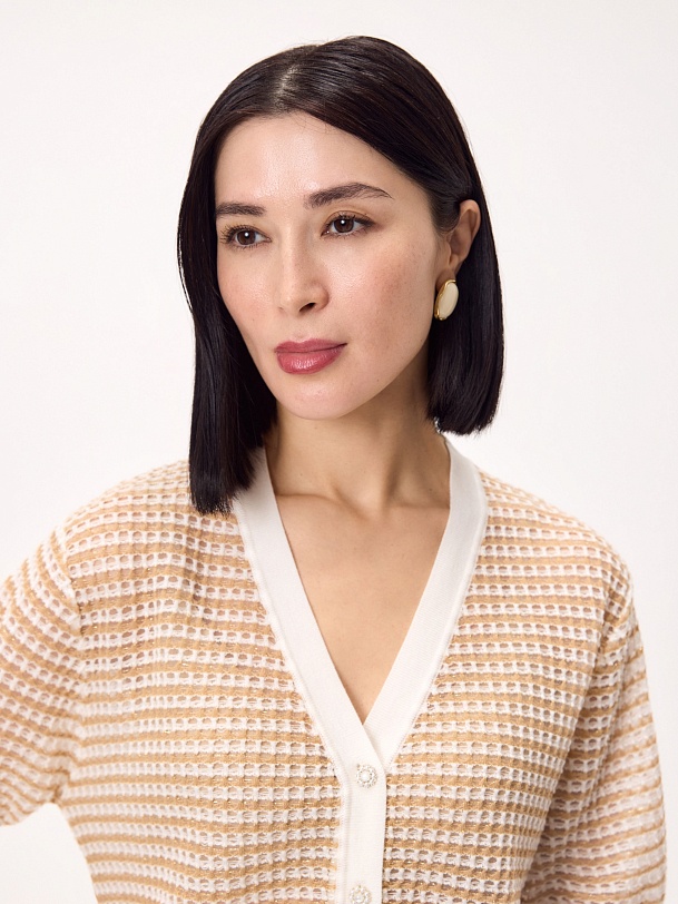 Кардиган из смесовой пряжи