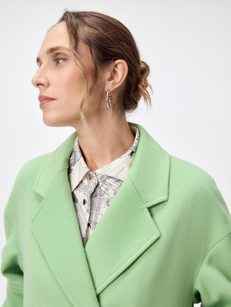 Пальто из шерсти с мембраной