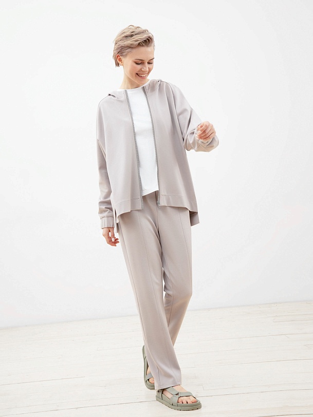 Толстовка на молнии с капюшоном