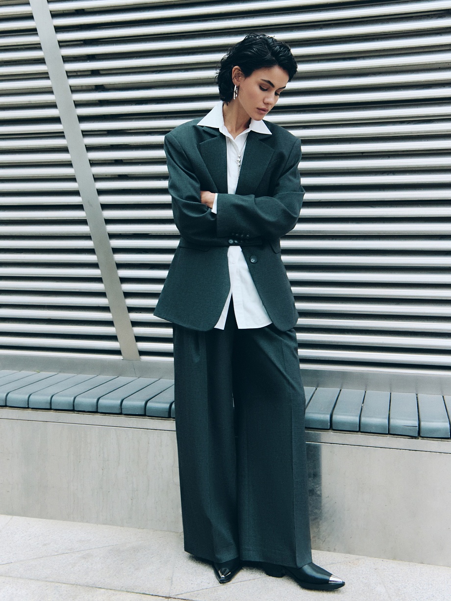 Брюки из костюмной ткани