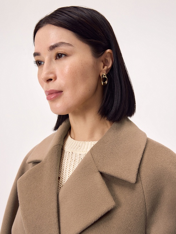 Пальто из шерсти с мембраной