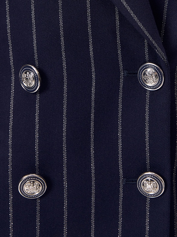 Жакет из костюмной ткани с полосками люрекса POMPA арт.3101370se0190