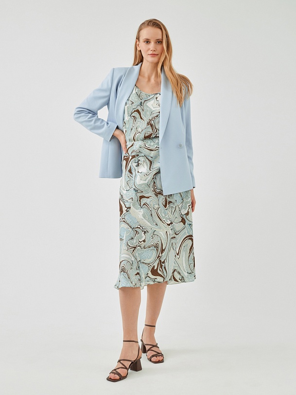 Романтичная юбка-трапеция длины миди