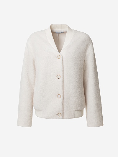 Бомбер из фактурного трикотажа POMPA