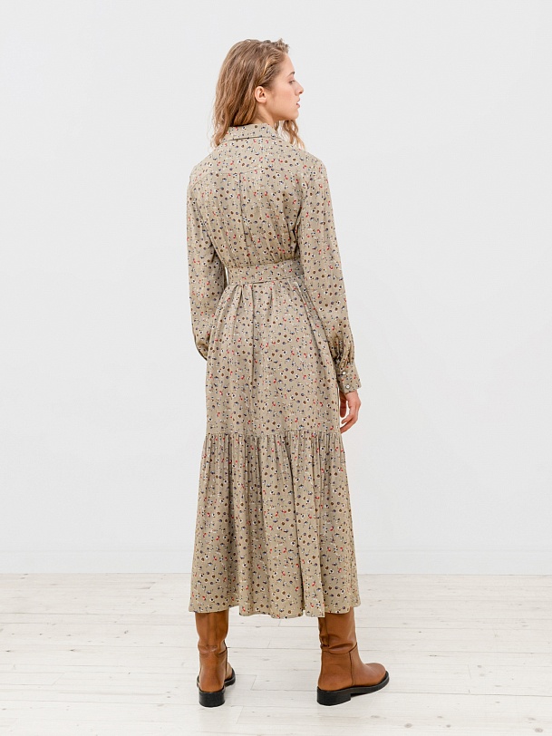 Платье-рубашка из 100% вискозы