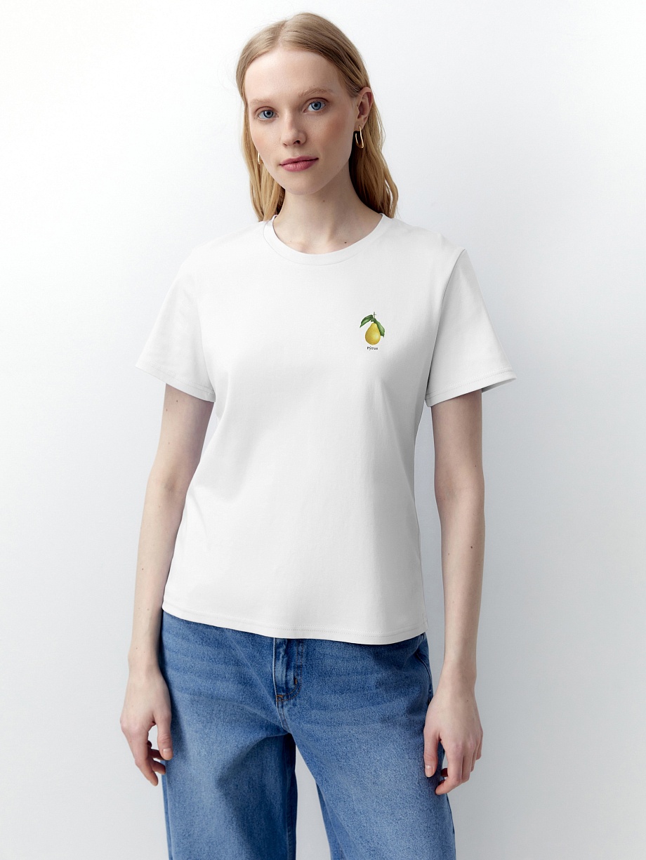 Футболка из 100% хлопка с принтом