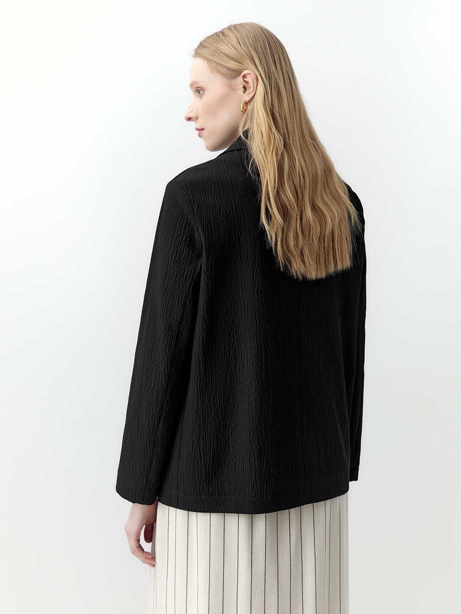 Жакет из фактурного хлопка