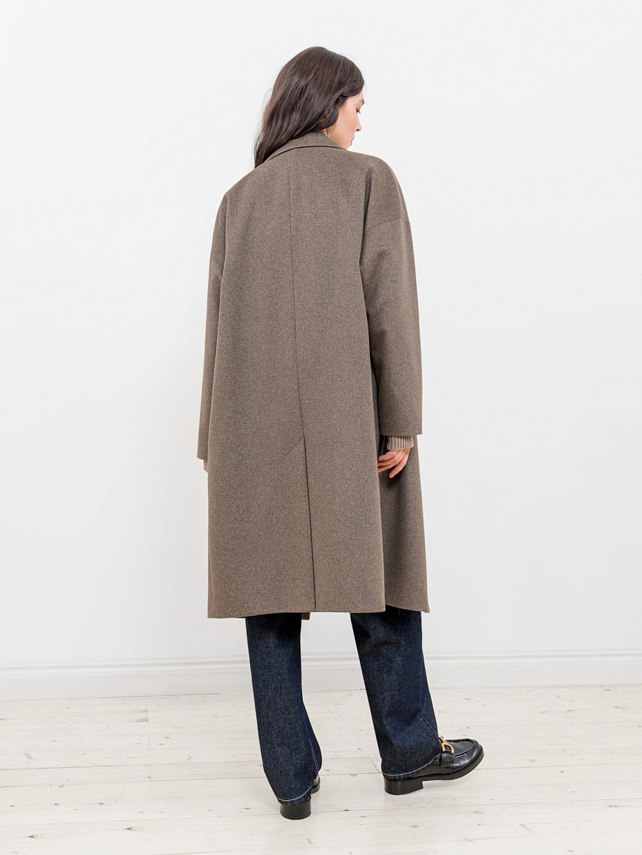 Шерстяное пальто еврозима с мембраной и утепленной спинкой