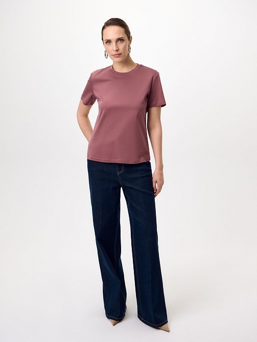 Футболка из 100% мерсеризированного хлопка