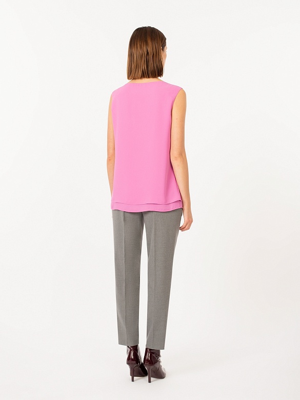 Блуза без рукавов розовая POMPA арт.1145902dt0415
