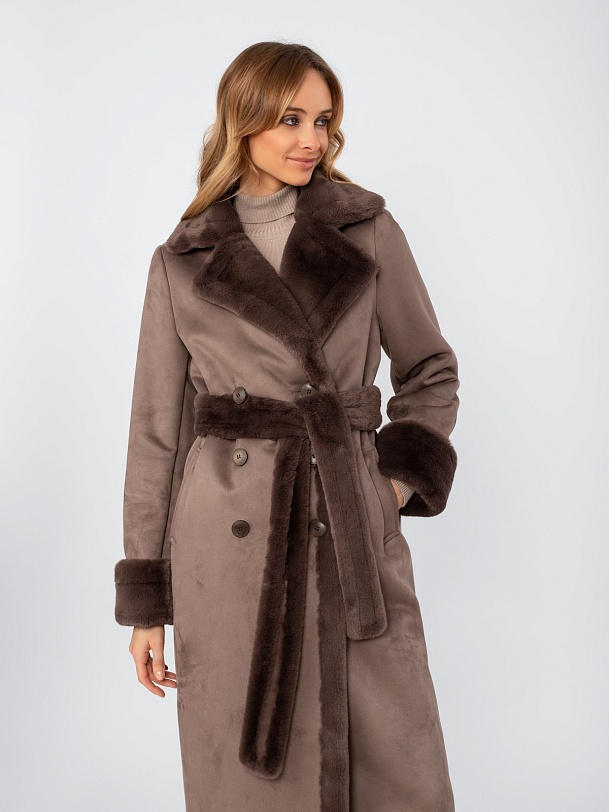 Дубленка из экомеха