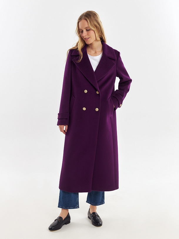 Шерстяное пальто с мембраной