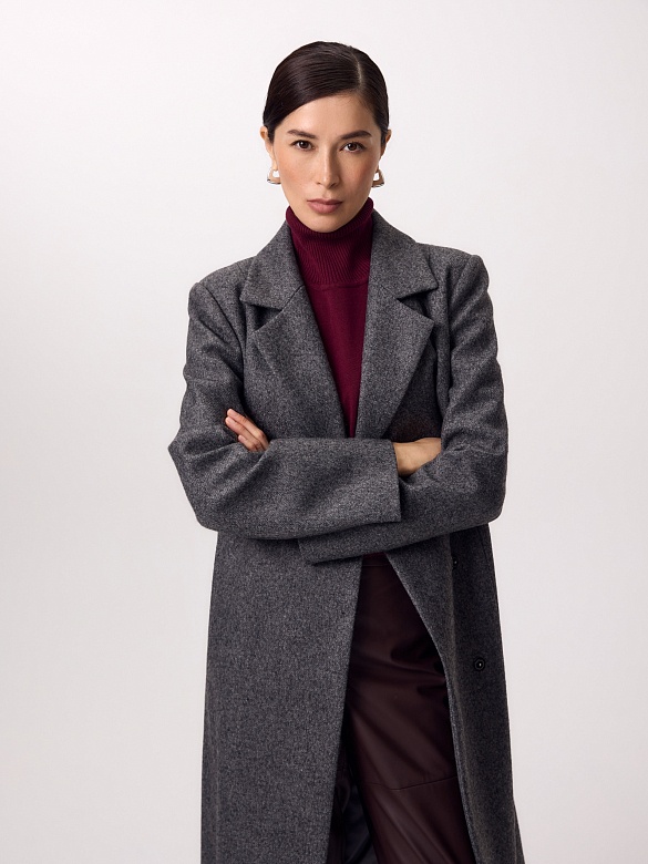 Шерстяное пальто с мембраной POMPA арт.1015740p10591