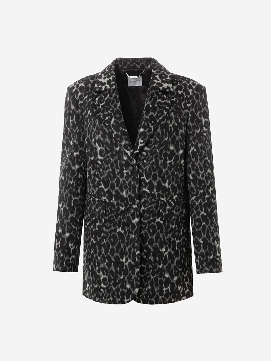 Пальто-жакет из шерсти с мембраной