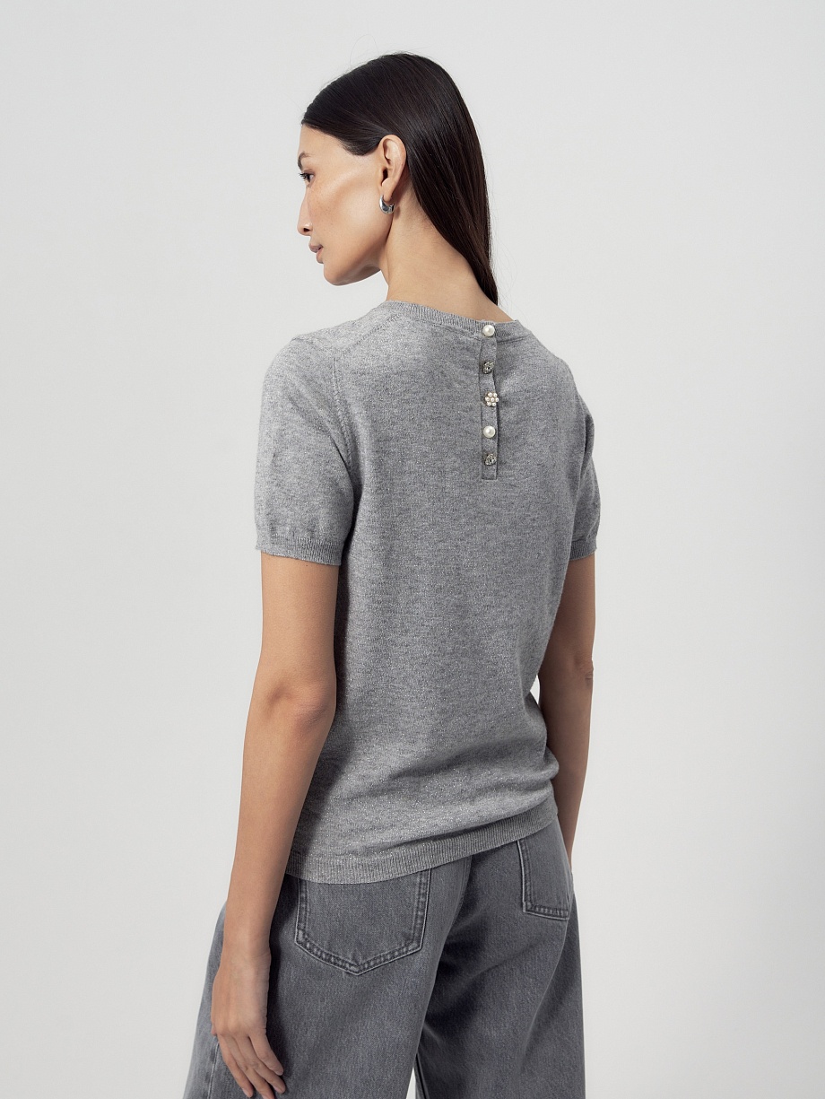 Джемпер из вискозы с люрексом 