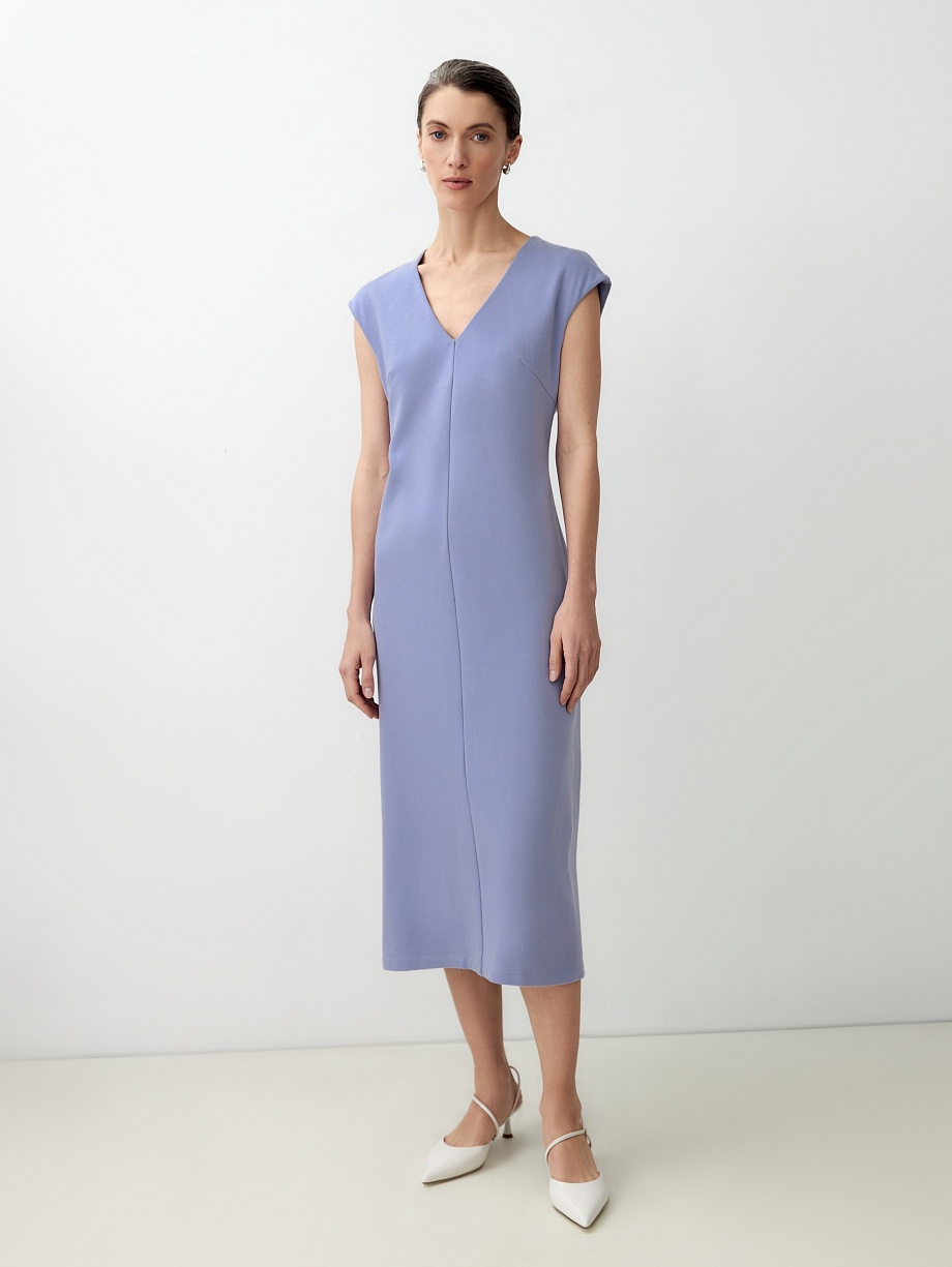 Трикотажное платье миди из хлопка