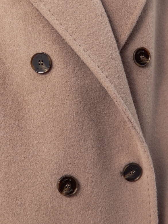 Пальто из шерсти и шелка с мембраной и утеплённой спинкой POMPA арт.1015972p90086