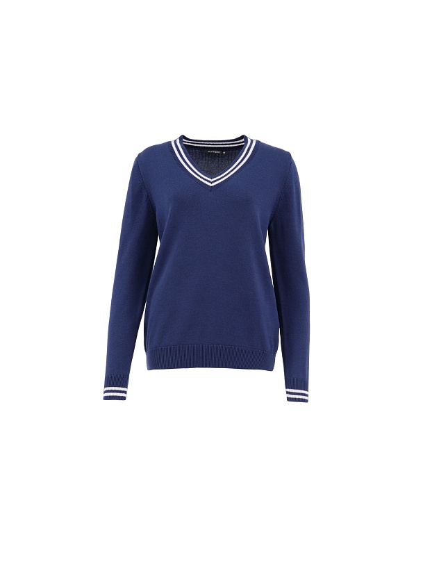 Классический джемпер с V-образным вырезом