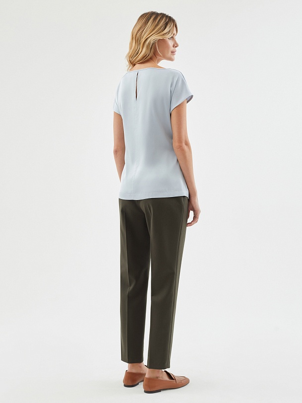 Свободная блуза с коротким рукавом