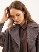 Твидовое демисезонное женское пальто POMPA арт.1012820p00091