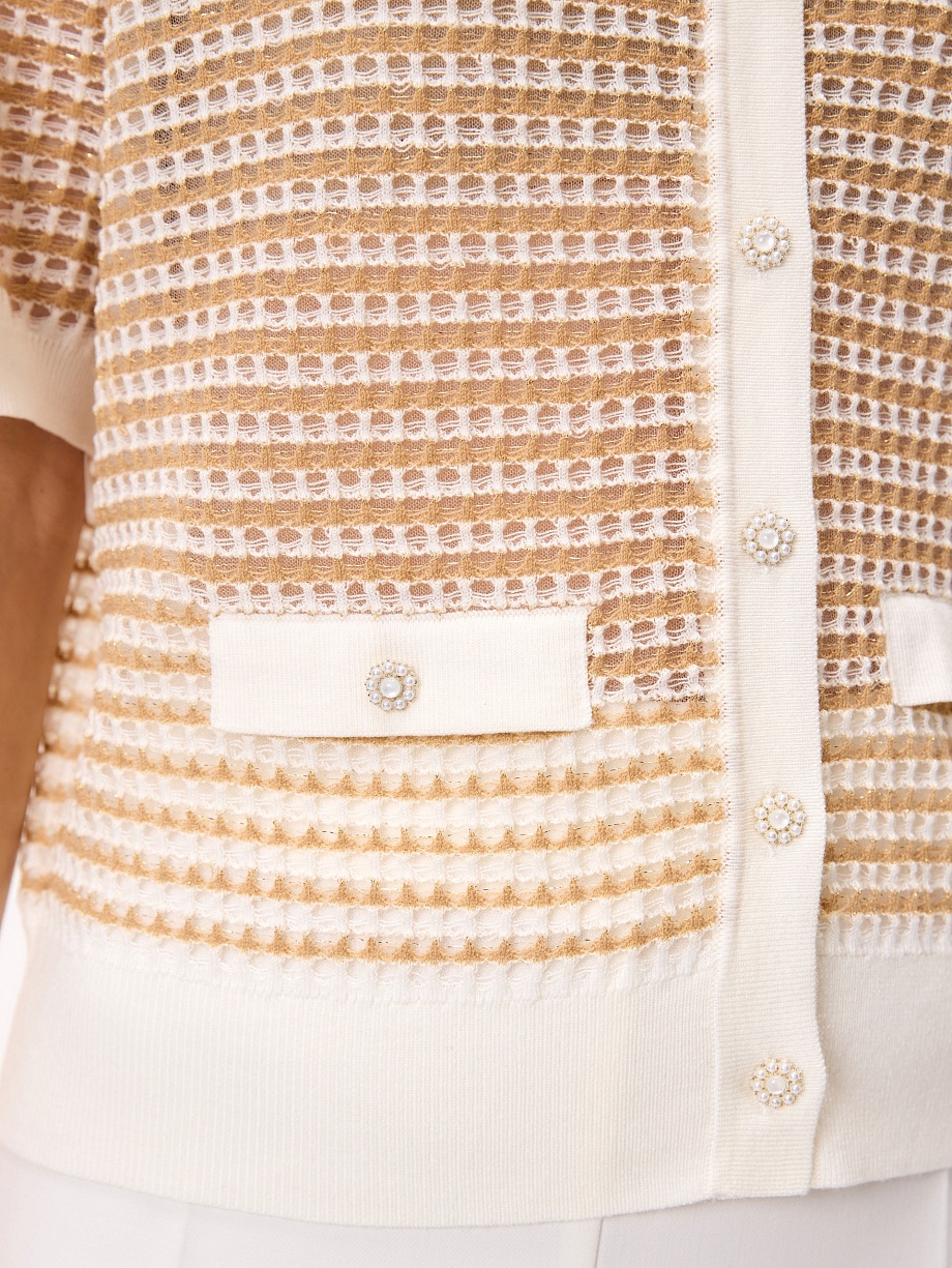 Кардиган из смесовой пряжи