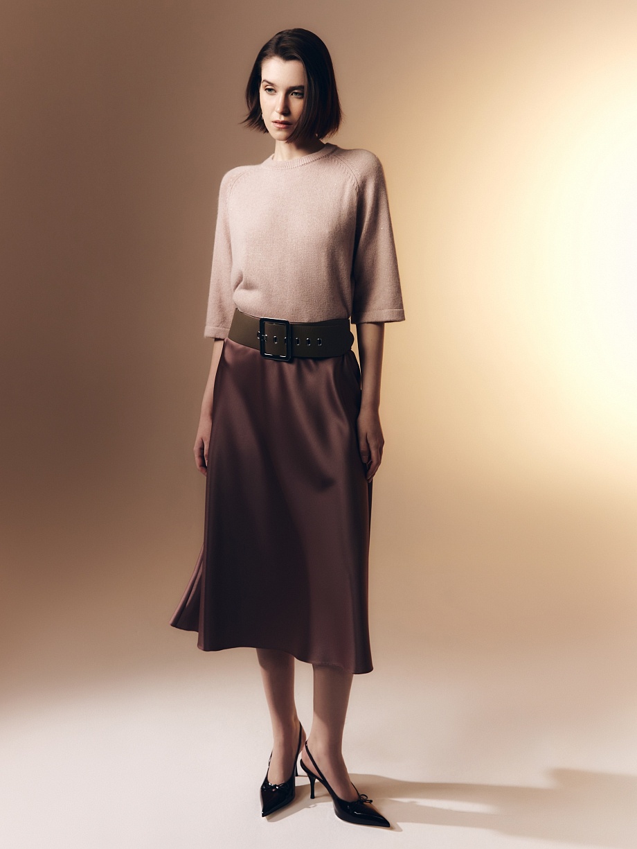 Струящаяся юбка миди на эластичном поясе