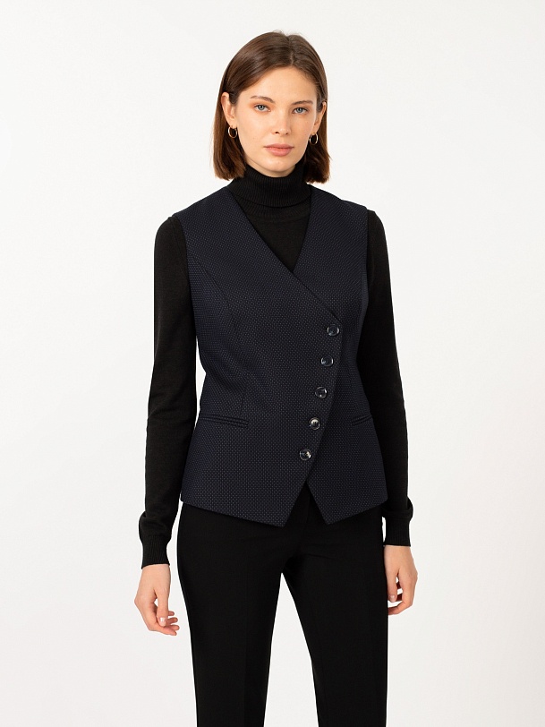 Жилет женский асимметричный