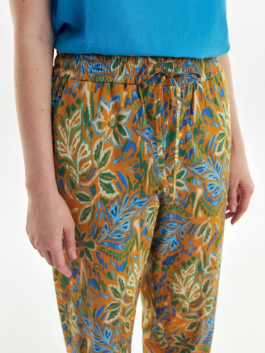 Летние брюки-бананы из хлопка