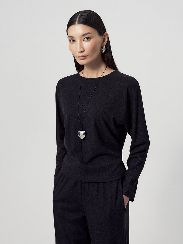 Джемпер из вискозного трикотажа