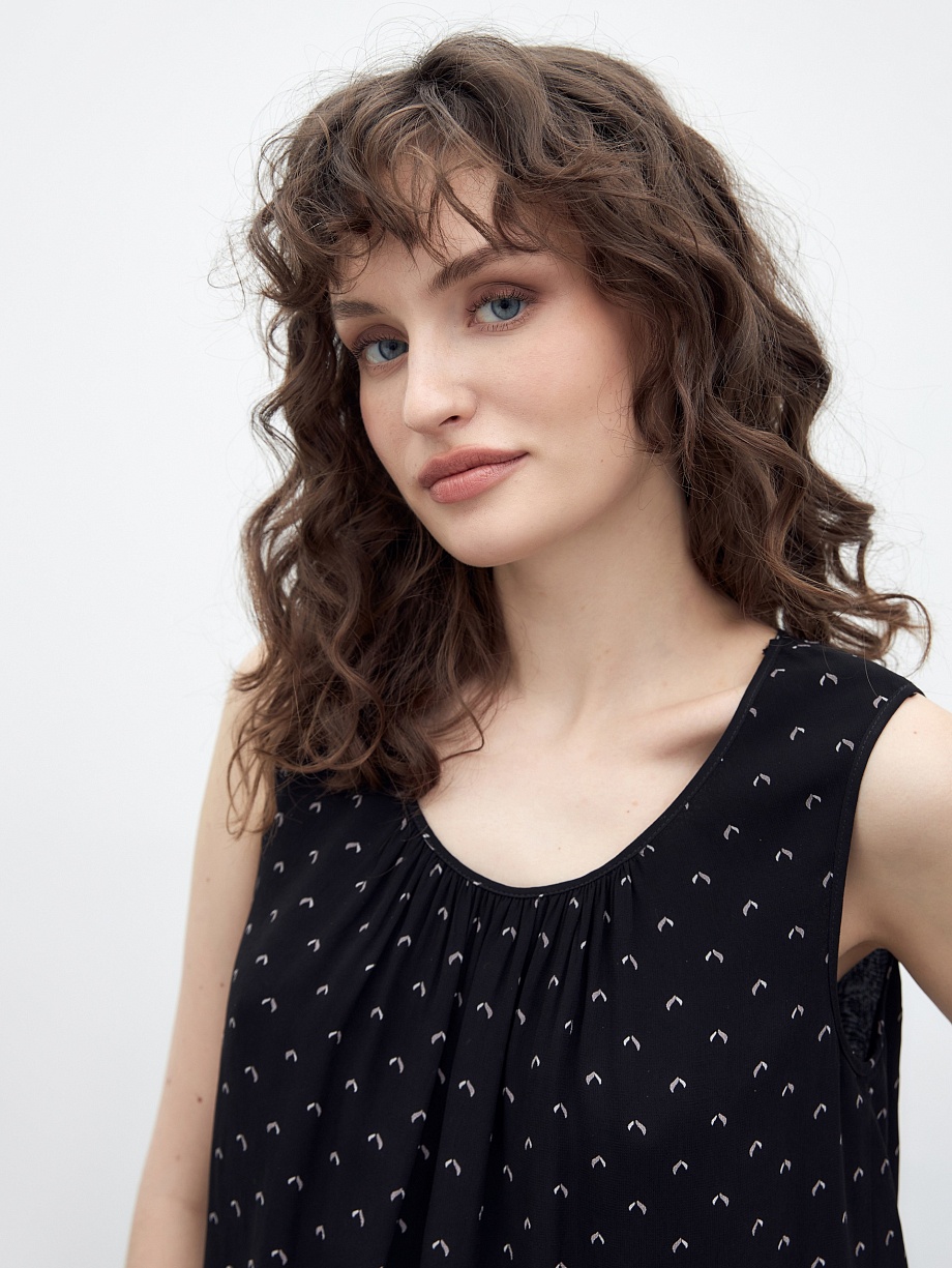 Топ из натурального шифона