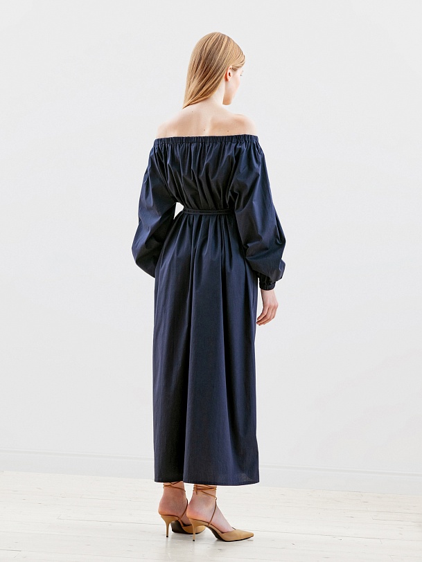 Платье длинное из хлопка