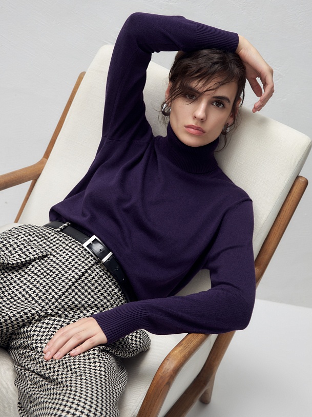 Водолазка из вискозы и хлопка