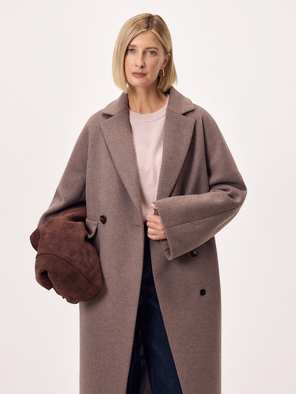 Пальто из шерсти с мембраной